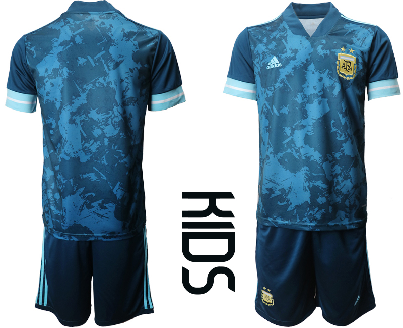 Youth 2020-2021 Season National team Argentina awya blue Soccer Jersey